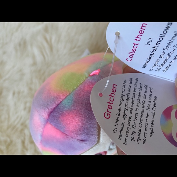 NWT Squishmallows 5” Gretchen the Sloth Tie Dye - Picture 3 of 3